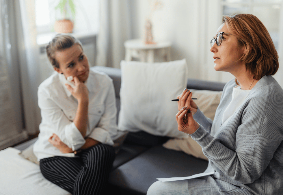 HR leader supporting employee through redundancy with outplacement coaching